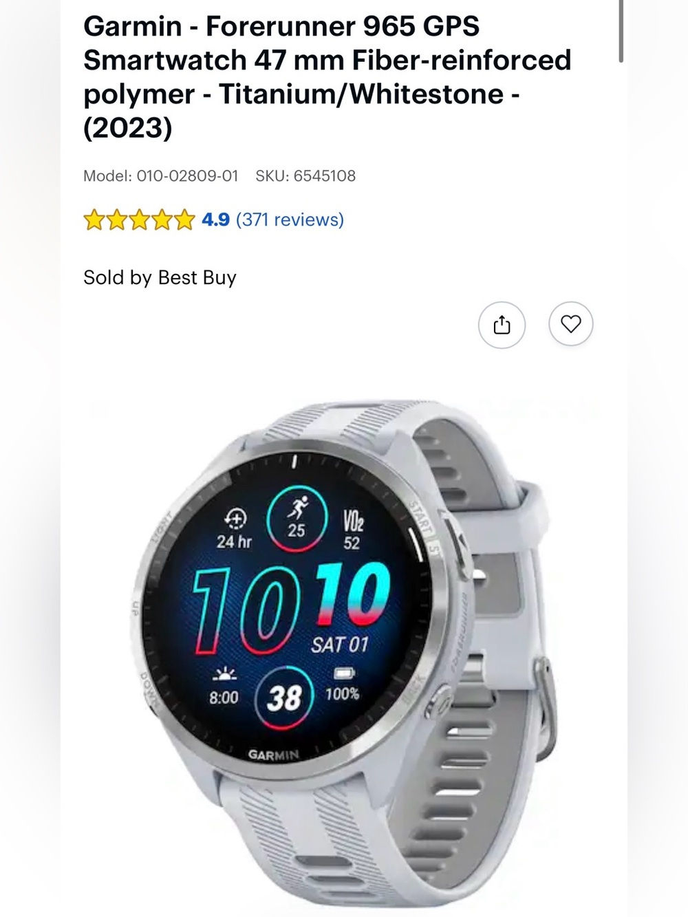 Garmin Forerunner 965